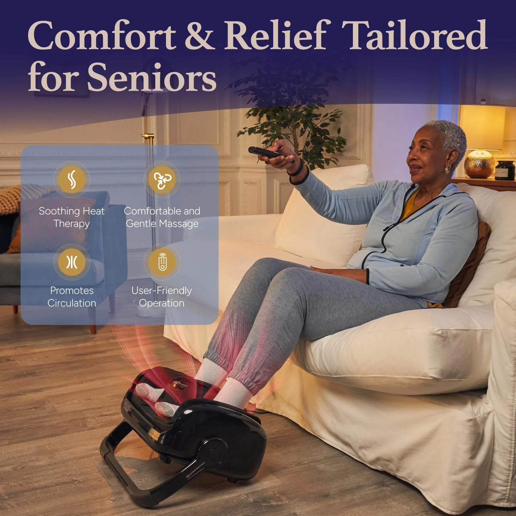 Cloud Massage Shiatsu Foot Massager with Heat - View 5