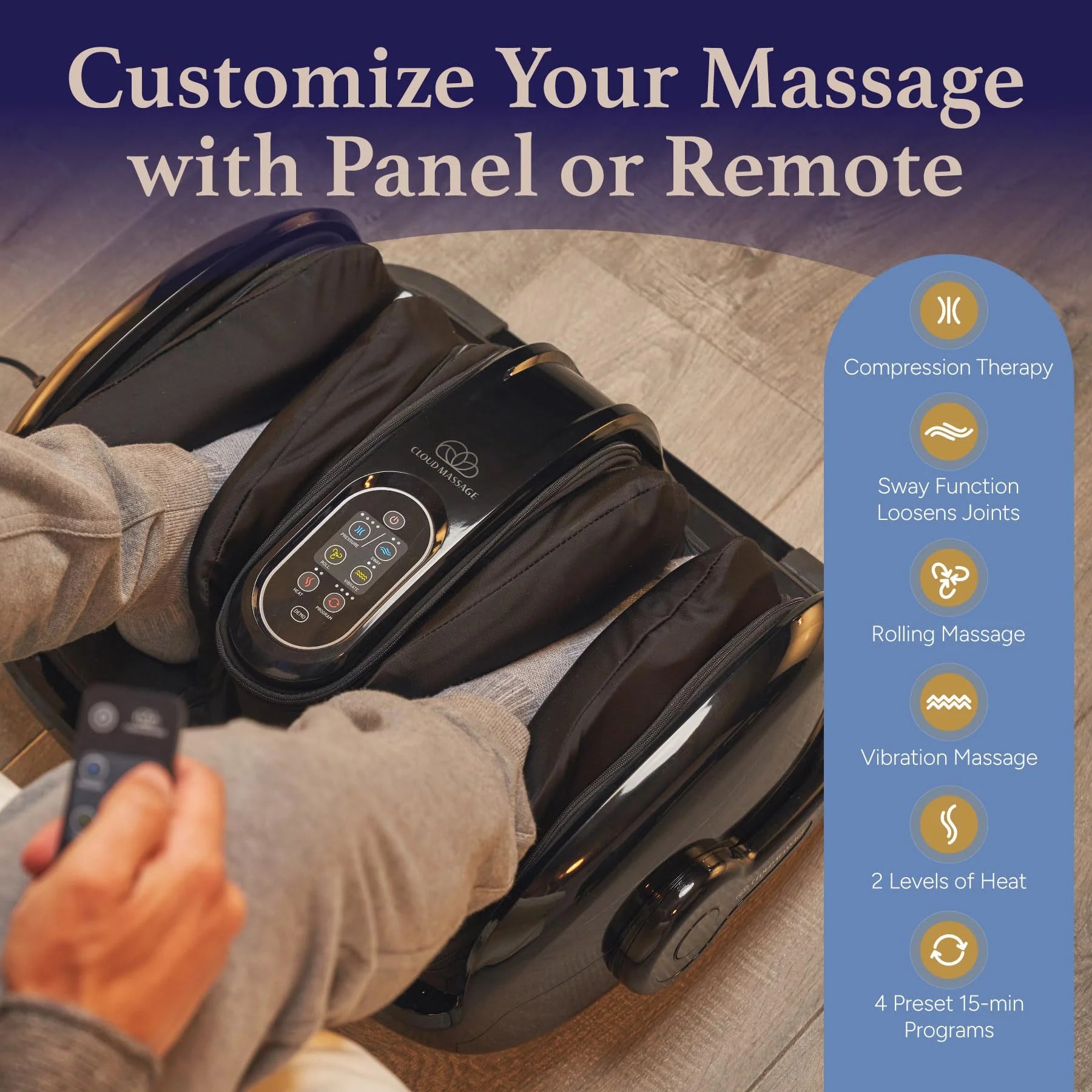 Cloud Massage Shiatsu Foot Massager with Heat - View 6