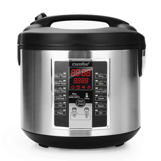 COMFEE' 5.2Qt Multi Cooker - Black and Silver - View 1