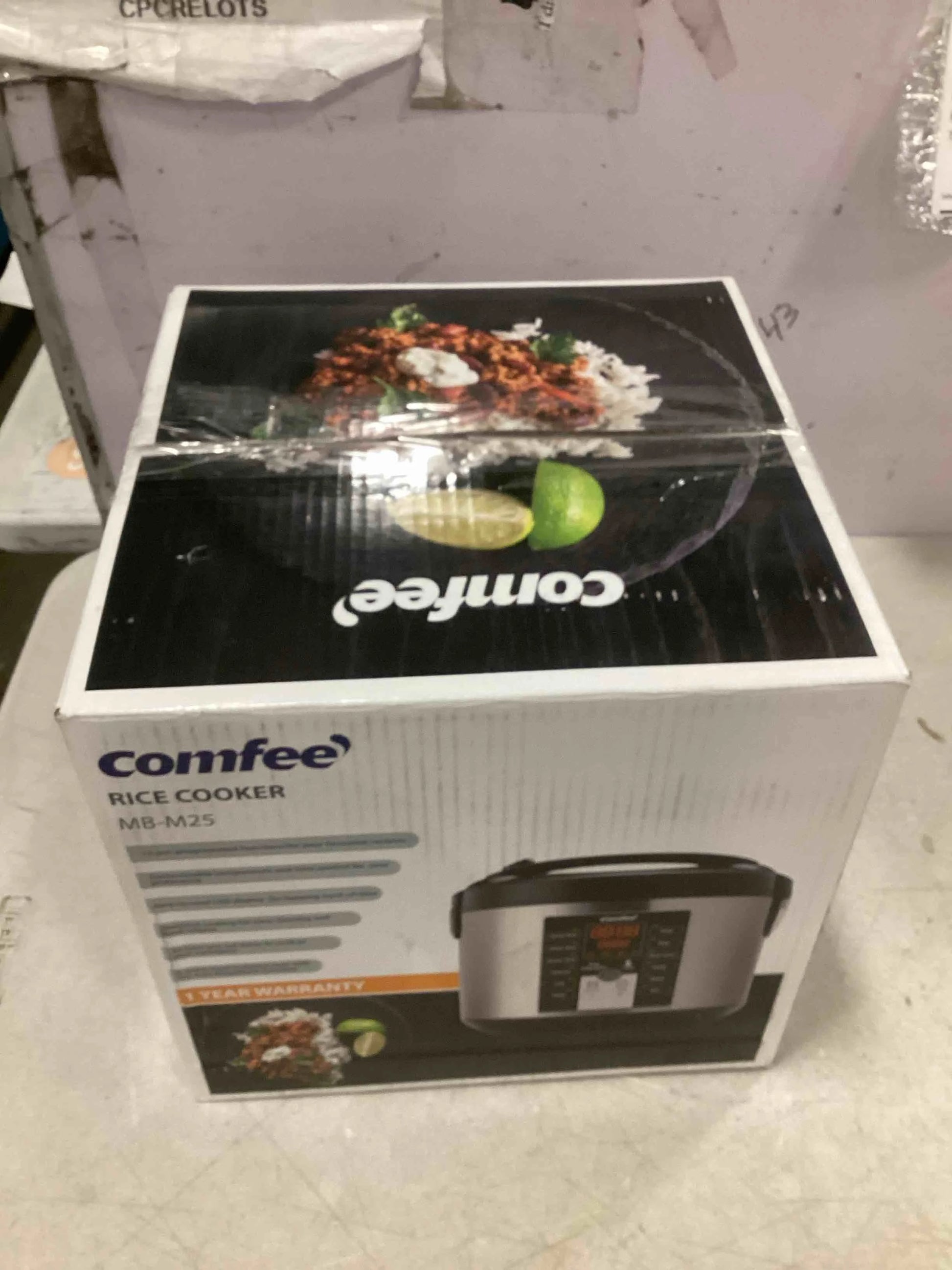 Black/Silver Mixed COMFEE' Rice Cooker, Slow Cooker, Steamer, Stewpot, Sauté All in One (12 Digital Cooking Programs) Multi Cooker (5.2Qt ) Large Capacity. 24 Hours Preset & Instant Keep Warm, Black/Silver (MB-M25), As Is condition - View 3
