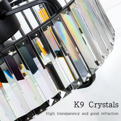Crystal Ceiling Fan with Light Remote - View 4