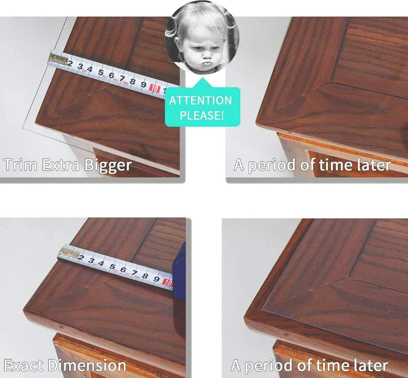 Frosted PVC Custom 1.5mm Thick Frosted Table Cover Protector 42 x 88 Inch Waterproof PVC Protective Table Pad Transparent Mat for Coffee Table, Dining Room Table, Office Desk, End Table/Night Stand 42" x 88" Frosted 1.5mm, Good Condition condition - View 10