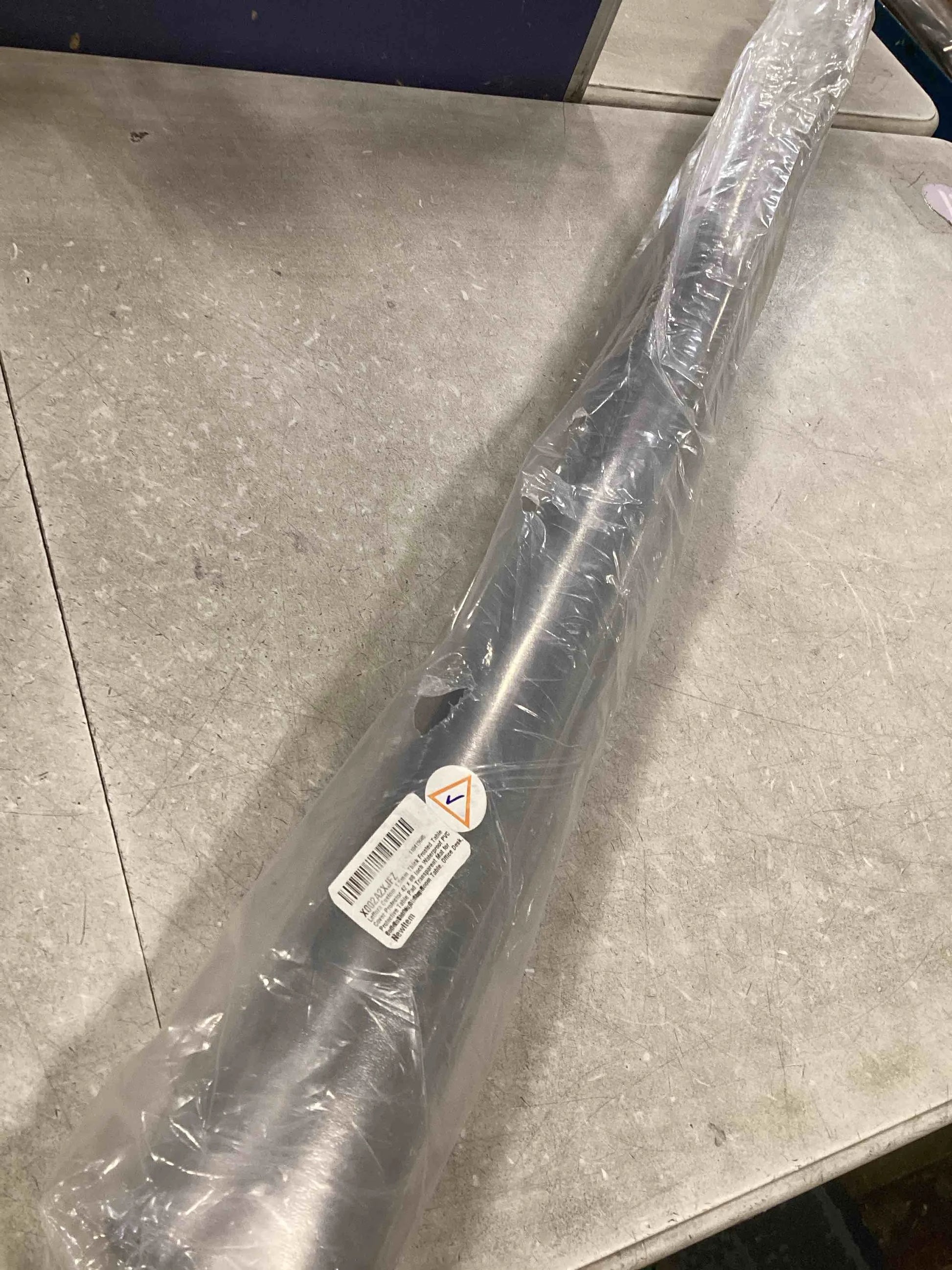 Frosted PVC Custom 1.5mm Thick Frosted Table Cover Protector 42 x 88 Inch Waterproof PVC Protective Table Pad Transparent Mat for Coffee Table, Dining Room Table, Office Desk, End Table/Night Stand 42" x 88" Frosted 1.5mm, Good Condition condition - View 2