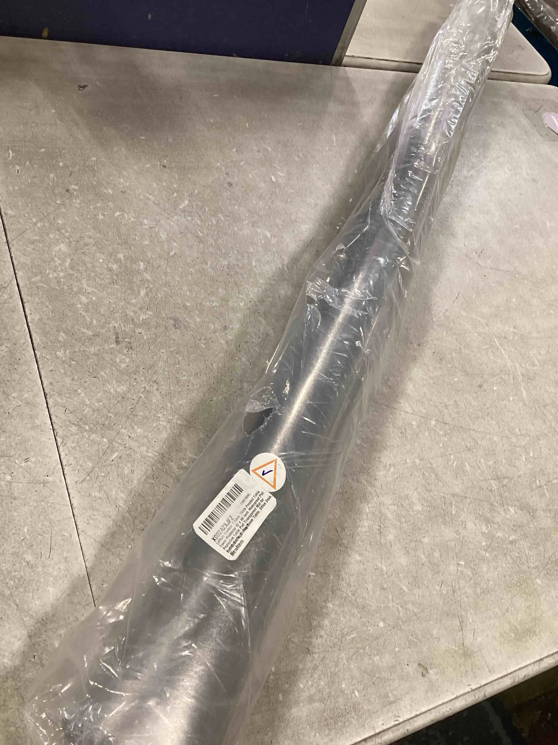 Frosted PVC Custom 1.5mm Thick Frosted Table Cover Protector 42 x 88 Inch Waterproof PVC Protective Table Pad Transparent Mat for Coffee Table, Dining Room Table, Office Desk, End Table/Night Stand 42" x 88" Frosted 1.5mm, Good Condition condition - View 3