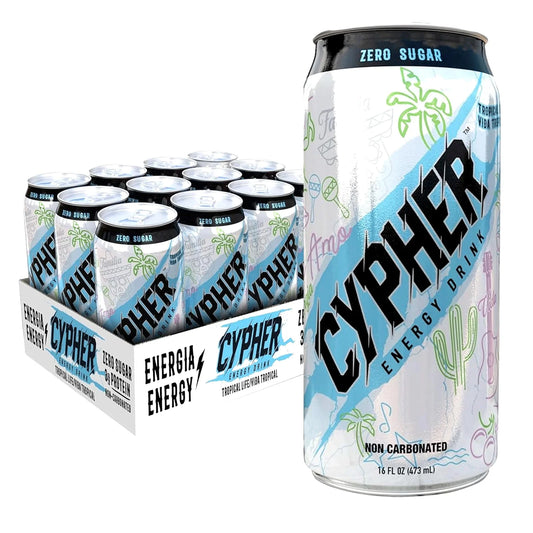 Cypher Tropical Life Zero Sugar Energy Drink - 12-Pack, 16 oz Cans - View 1