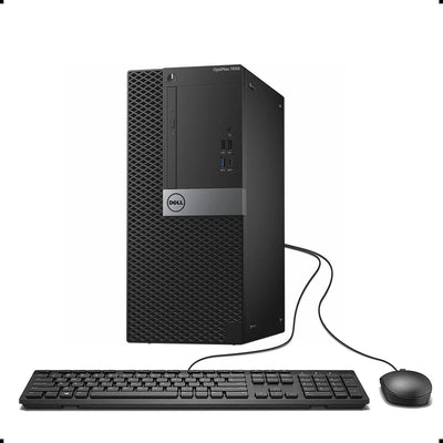Dell 7050 Mini Tower Desktop Intel i7-7700 UP to 4.20GHz 32GB DDR4 New 1TB NVMe SSD + 2TB HDD USB Wi-Fi BT Dual Monitor Support Wireless Keyboard and Mouse Win10 Pro (Renewed) i7-7700 3.60Ghz 32GB | New 1TB NVMe SSD + 2TB HDD