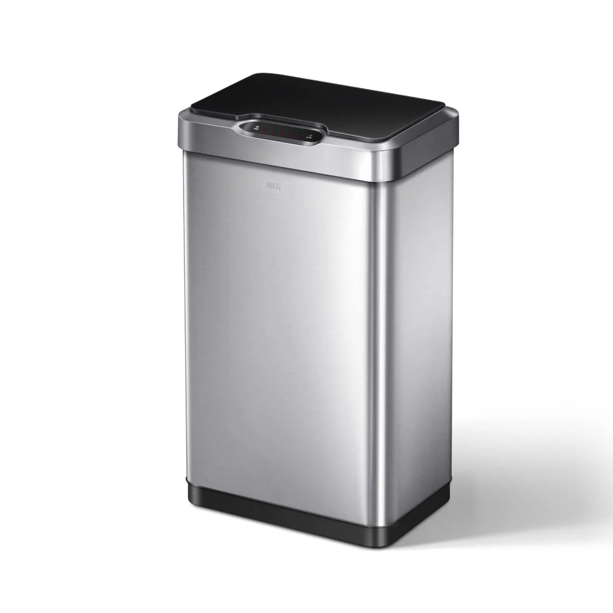 Brushed Stainless Steel Stainless Steel EKO Mirage-T 50 Liter / 13.2 Gallon Touchless Rectangular Motion Sensor Trash Can, Brushed Stainless Steel Finish, Good Condition condition - View 1