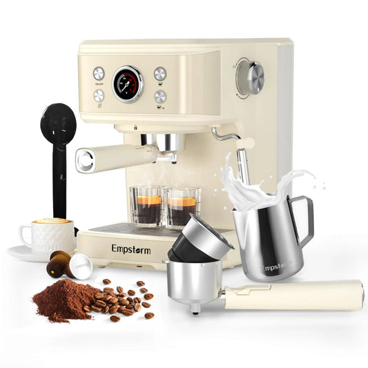 Professional 20 Bar Espresso Machine for Home Brewing - View 1