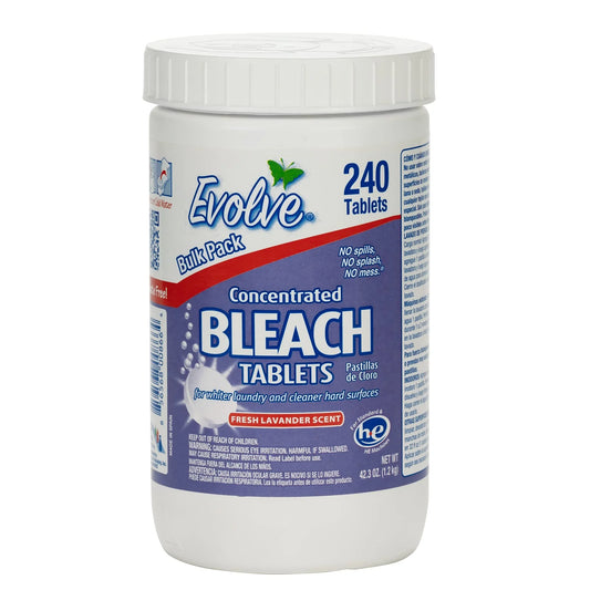 Evolve Concentrated Bleach Tablet Bulk Size 240 Tablets 1 Pack Fresh Lavender - View 1