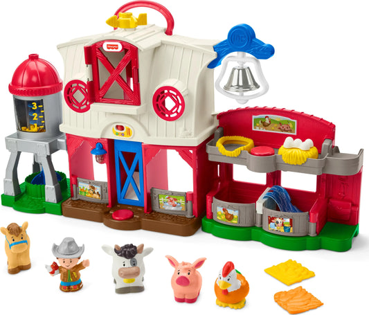 Fisher-Price Little People Toddler Learning Toy Caring for Animals Farm Interactive Playset - View 1