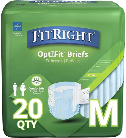 FitRight OptiFit Extra Adult Briefs - View 1