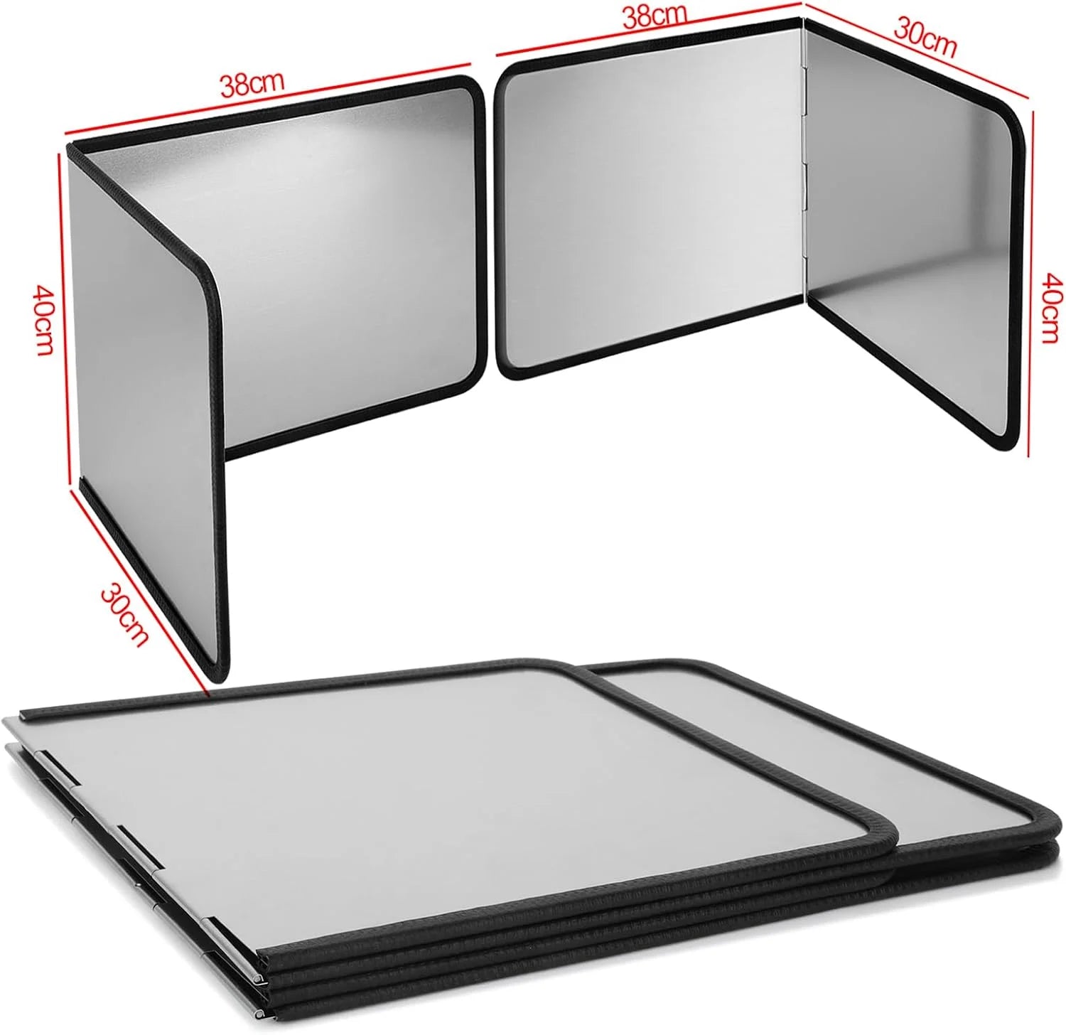 product Foldable Stove Splatter Guard Grease Shield Nonstick Oil Stove Splash Guard Cooking Splatter Screen Kitchen Backsplash Protector For Stove Top Wall Gas Range Frying Pan Camping… (Height 40cm), Good Condition condition - View 4