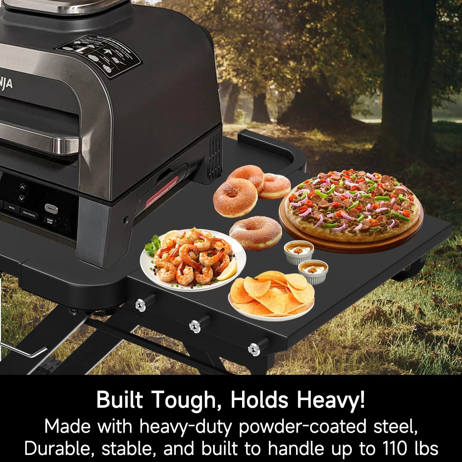 Portable Grill Stand for Ninja Woodfire Pizza Oven - View 9
