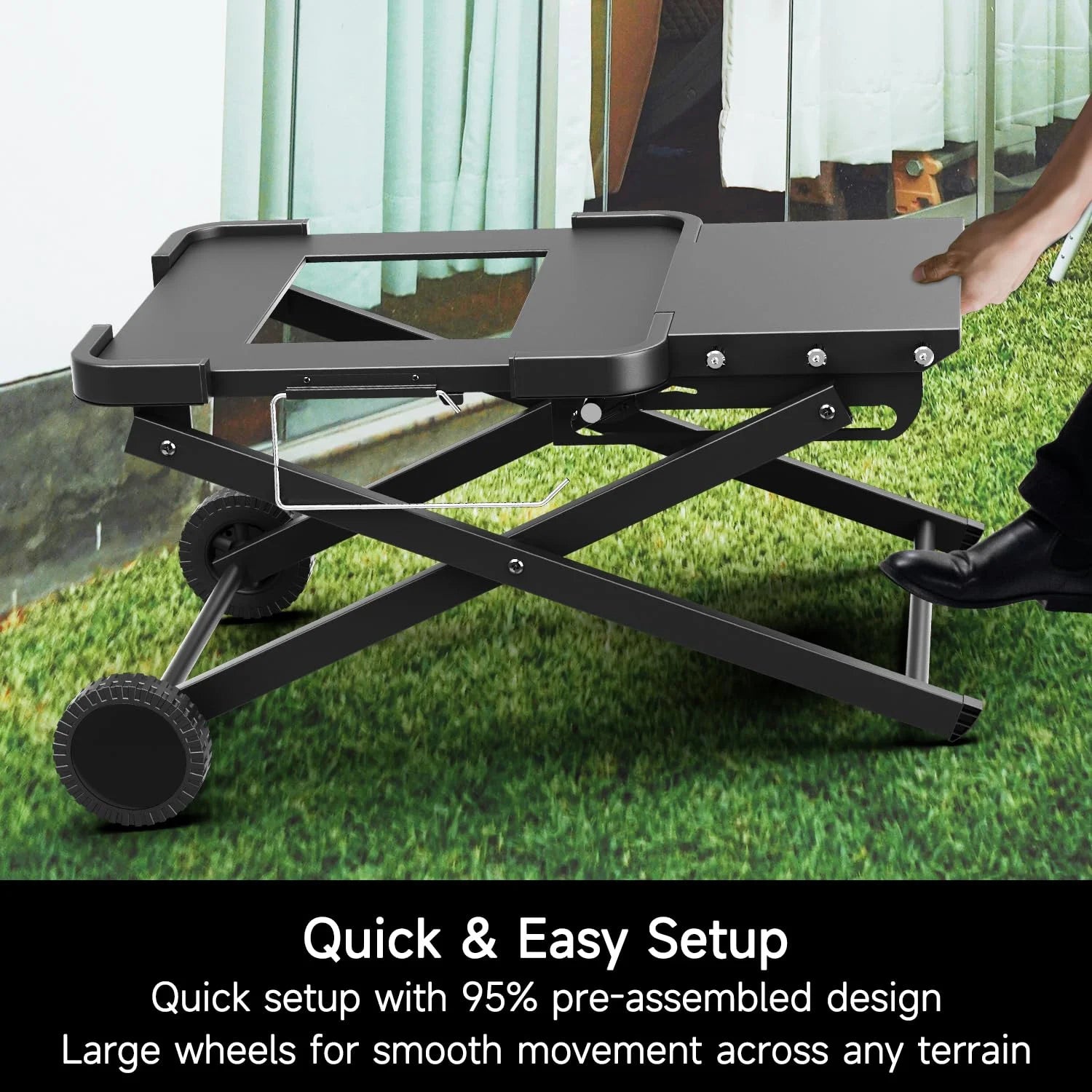 Portable Grill Stand for Ninja Woodfire Pizza Oven - View 8
