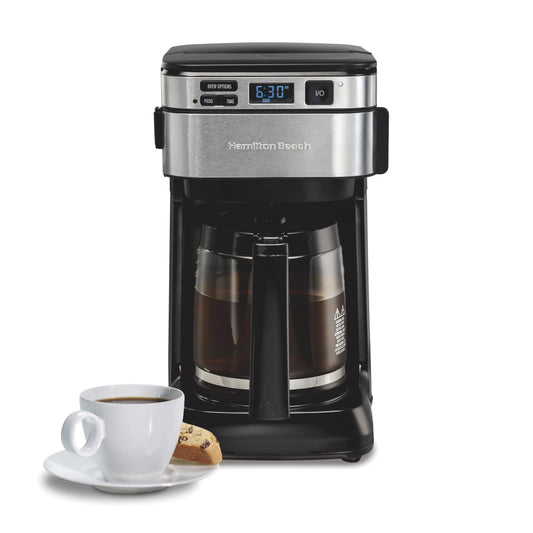 Hamilton Beach Programmable Drip Coffee Maker - 12 Cups, Black (46310) - View 1