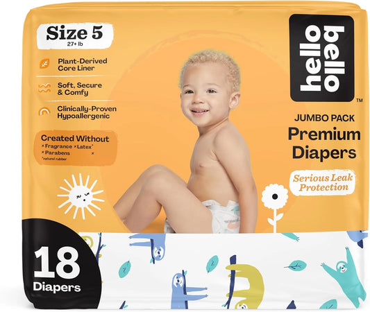 Hello Bello Premium Baby Diapers Size 5, 18 Count - View 1