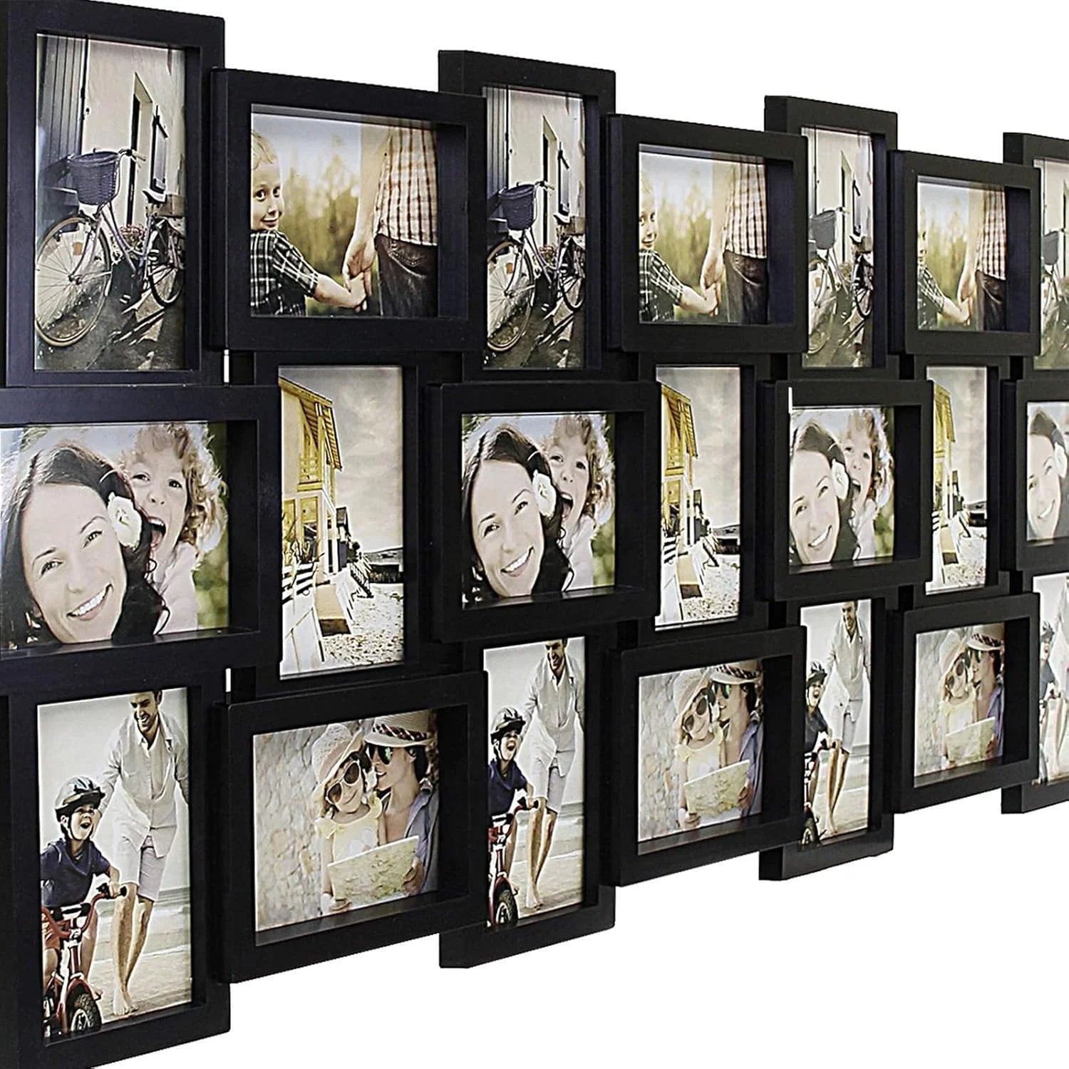 Black Mixed materials HELLO LAURA Picture Frames Collage Wall Decor - 21 Picture Collage Frames for 4x6 Photos Display Wall Hanging Gallery Frame Set Photo Collage Frame for Home Living Room - Black, Brand New condition - View 10