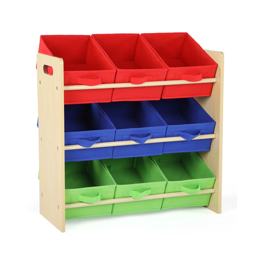 Humble Crew Kids Toy Organizer with 9 Fabric Storage Bins - View 1