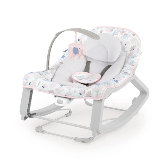 Ingenuity Keep Cozy 3-in-1 Vibrating Baby Bouncer Seat - Pink Burst - View 1