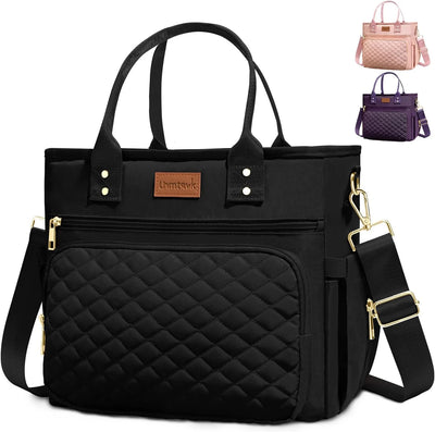 Insulated Lunch Bag Tote for Women & Men, Pink color