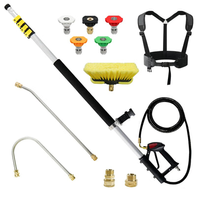 Aluminum 24 FT Telescoping Pressure Washer Wand