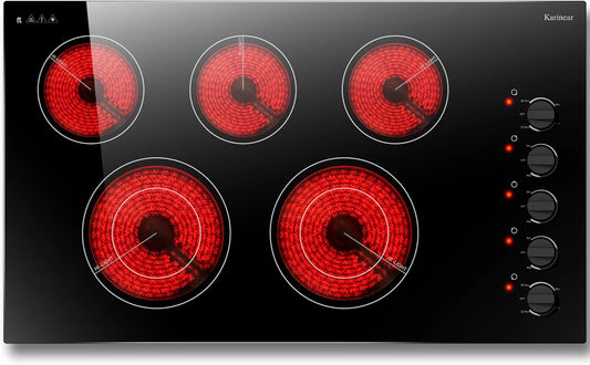 Karinear 36 Inch Electric Cooktop 5 Burners - View 1
