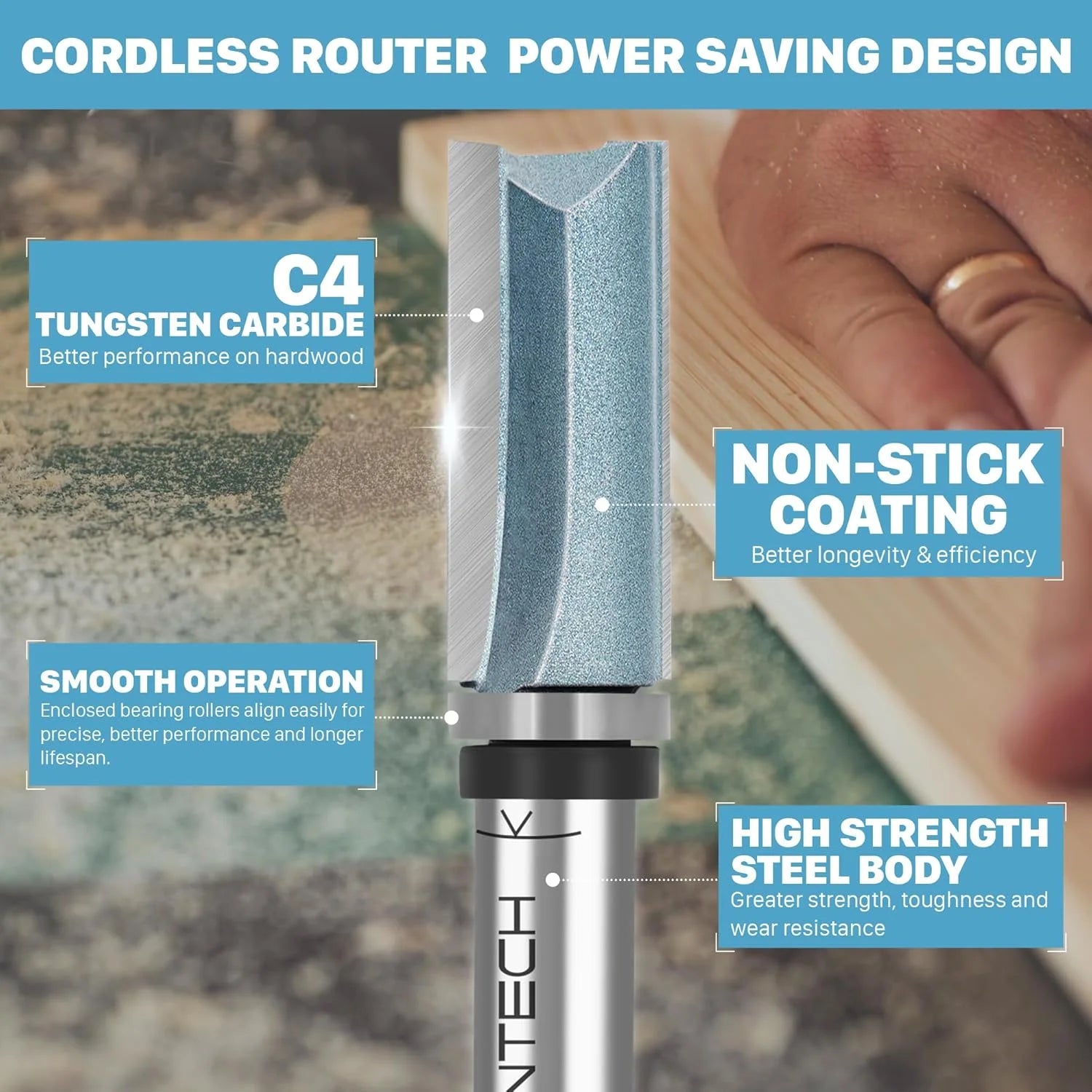 KEENTECH Router Bits 1/2" Shank - View 5