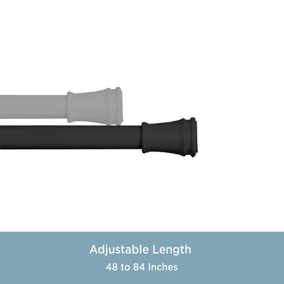 Kenney KN723 Rogers Twist & Fit Tension Curtain Rod - View 3
