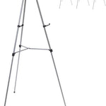 Lightweight Aluminum Telescoping Display Easel, 70 Inches, Silver (4 Pack)