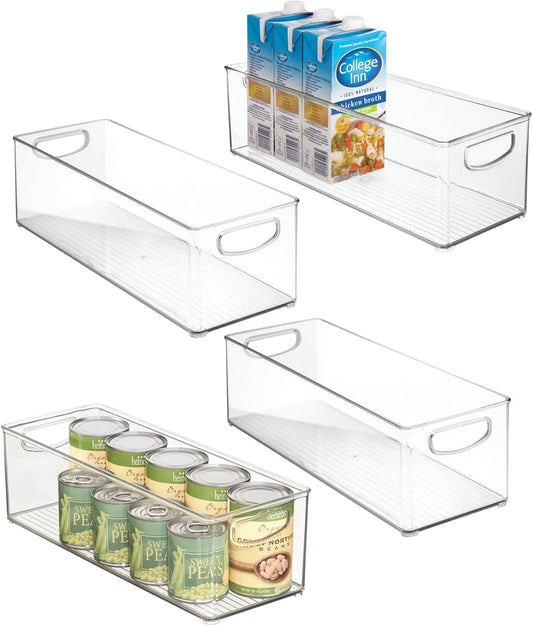 mDesign Plastic Stackable Kitchen Organizer - 4 Pack - View 1
