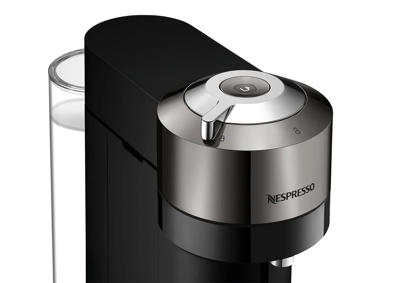 Chrome Plastic, Metal Nespresso Vertuo Next Deluxe Coffee and Espresso Machine by De'Longhi, Chrome, As Is condition - View 7