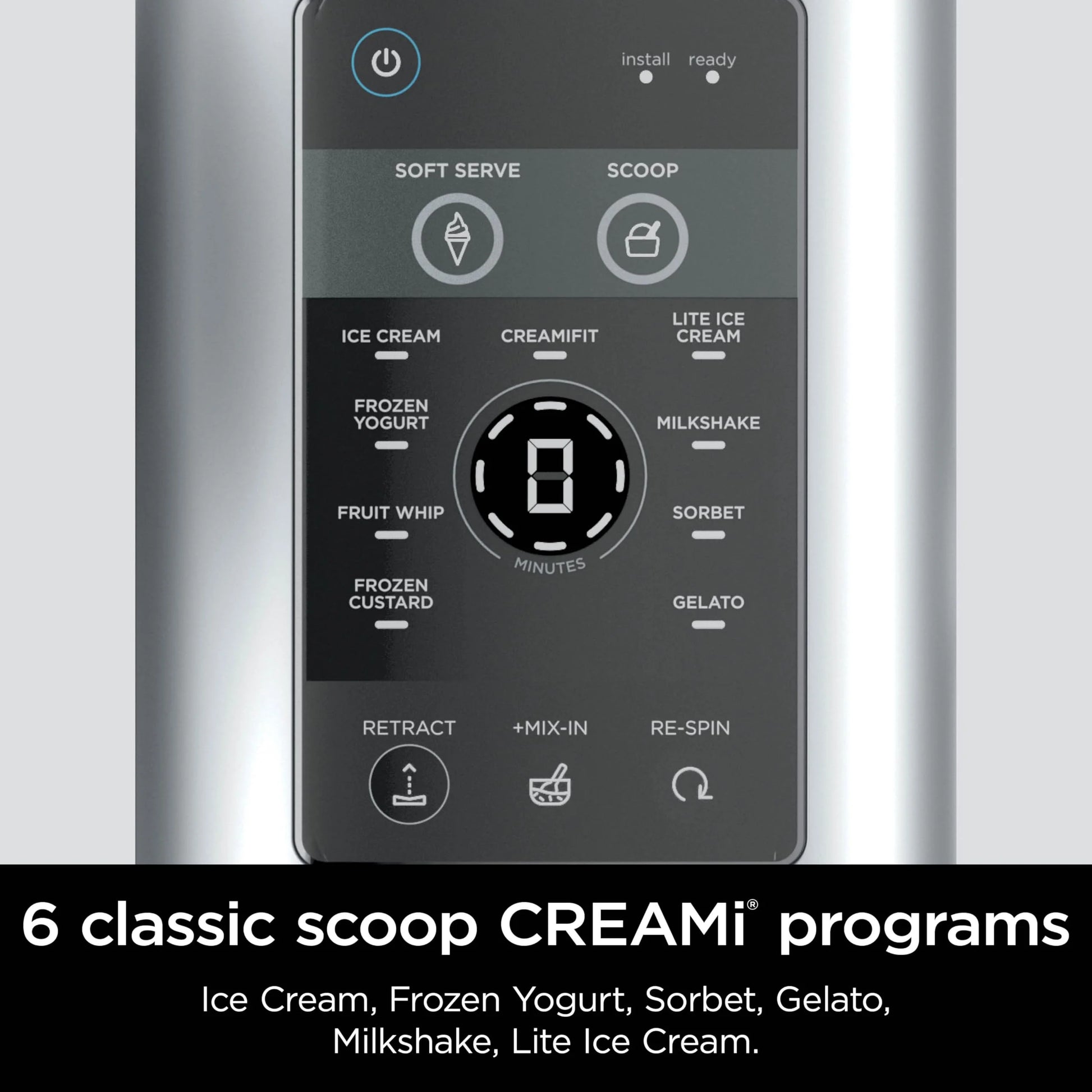 Multi-color Plastic, Metal Ninja Swirl by CREAMi Ice Cream and Soft Serve Maker, Sorbet, Milkshake, Frozen Yogurt, Low Calories Program & More, 13-in-1, Soft Serve Handle, (2) CREAMi Swirl 16oz Pints, For Kids & ALL ages, NC701, As Is condition - View 7