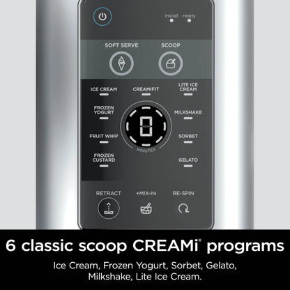 Multi-color Plastic, Metal Ninja Swirl by CREAMi Ice Cream and Soft Serve Maker, Sorbet, Milkshake, Frozen Yogurt, Low Calories Program & More, 13-in-1, Soft Serve Handle, (2) CREAMi Swirl 16oz Pints, For Kids & ALL ages, NC701, As Is condition - View 7