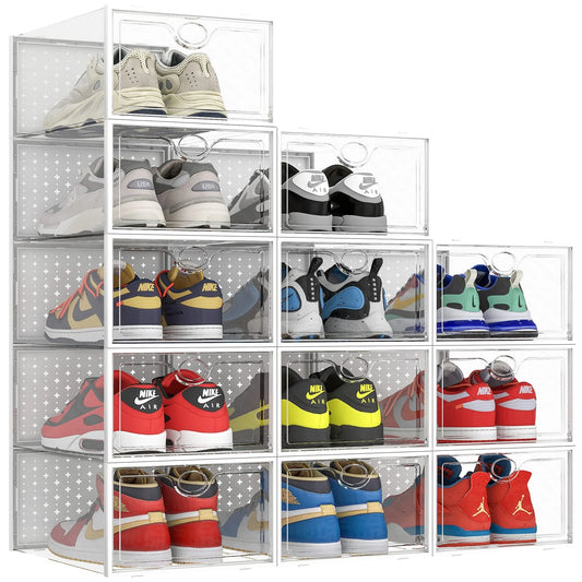 Pinkpum XXL Larger Shoe Storage Boxes 12 Pack - View 1