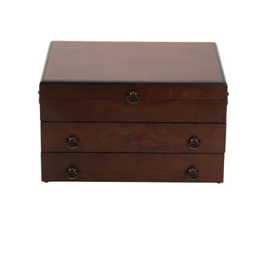 Reed And Barton Bristol Grande Mahogany Finish Flatware Chest - View 1
