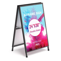 Relx A Frame Sign Holder Outdoor Sandwich Boards Holder 24x36 inches Sidewalk Signs for Businesses Outdoor - Holder only