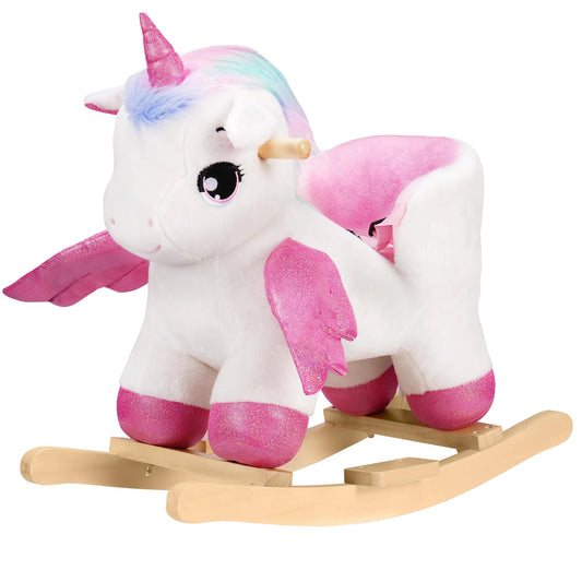 Rengue Unicorn Baby Rocking Horse - Pink Fairy Unicorn Rocking Horse - View 1