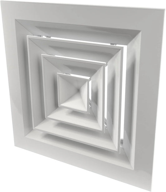 Repa Market 9" x 9" Inch Square Aluminum Ceiling Diffuser - View 1