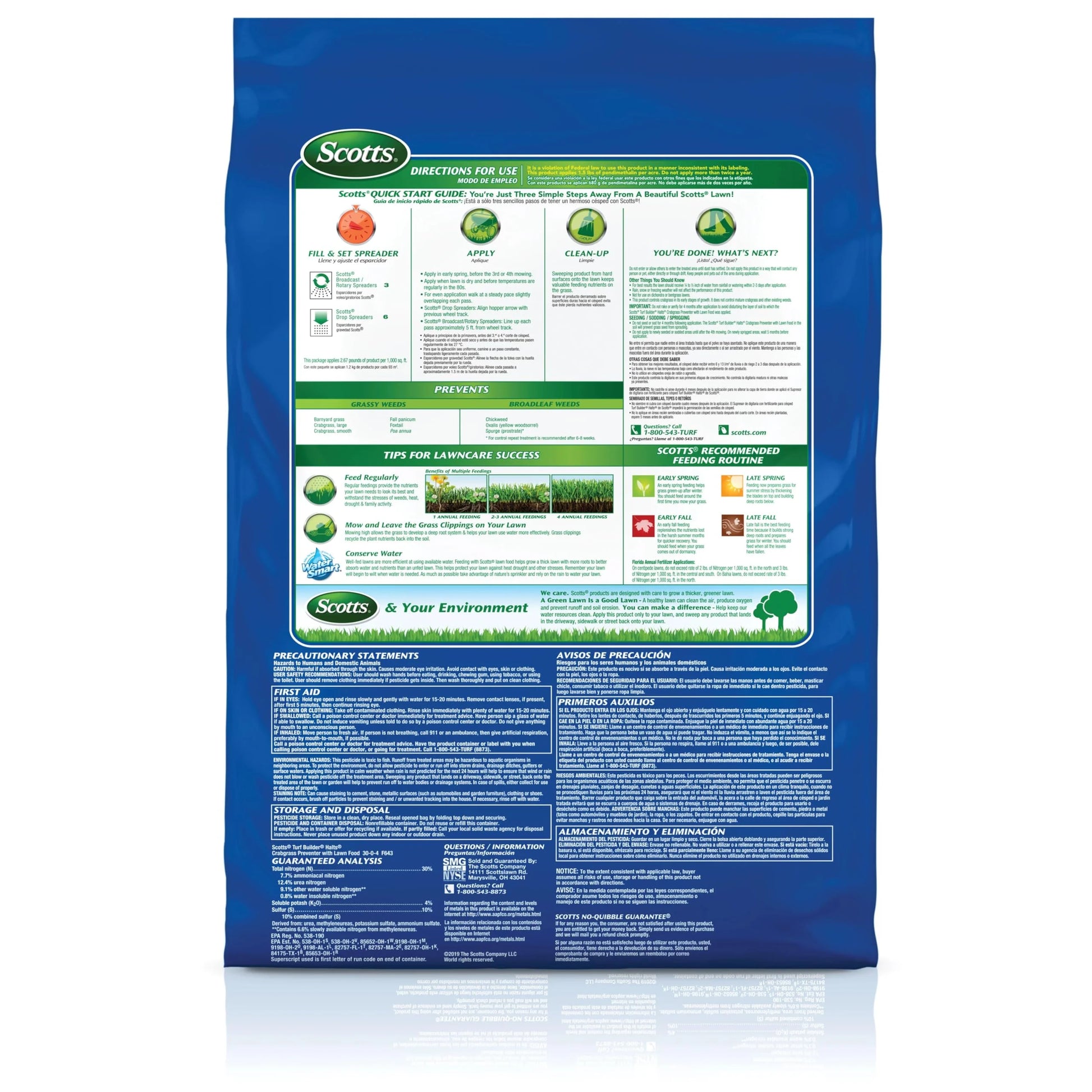 Scotts Turf Builder Halts Crabgrass Preventer with Lawn Food - 37.38 lb - View 5