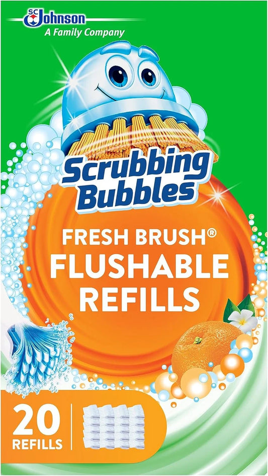 Scrubbing Bubbles Flushable Toilet Bowl Wand Cleaner Refills - Citrus Scent, 20 Count - View 1