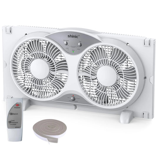 shinic Window Fan with Reversible Airflow Quiet - View 1