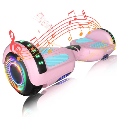 SIMATE 6.5" Hoverboard with Bluetooth & LED Lights, Self Balancing Hover Boards for Kids & Adults & Girls & Boys, Perfect Gift for All Ages