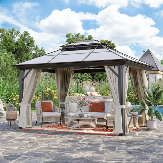 10 FT X 13 FT Aluminum Patio Hard - View 1