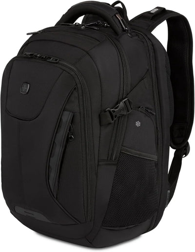 SwissGear ScanSmart Laptop Bag, Black Stealth, Fits 15-Inch Notebook