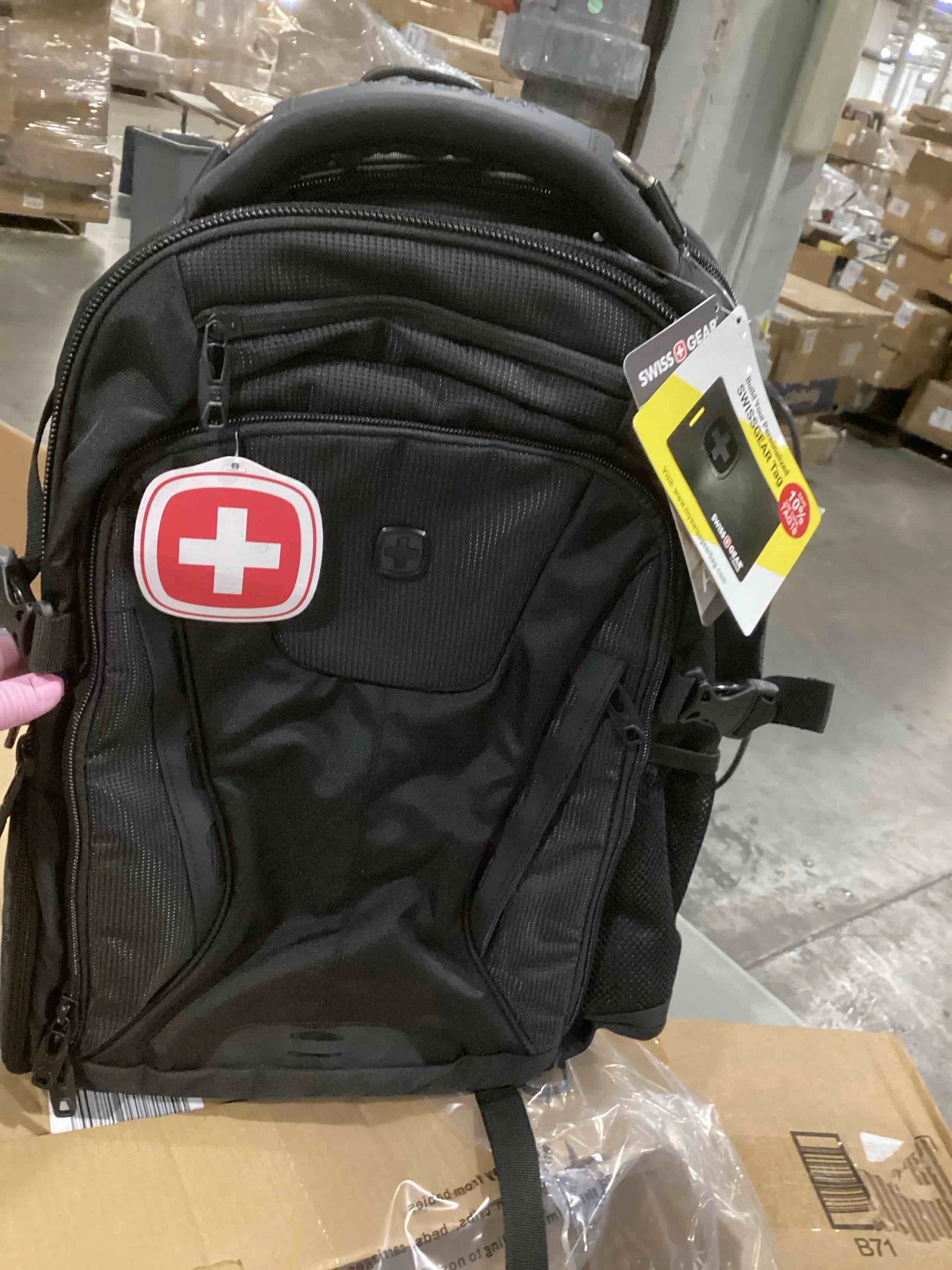 Black Stealth Durable materials SwissGear ScanSmart Laptop Bag, Black Stealth, Fits 15-Inch Notebook, Brand New condition - View 2