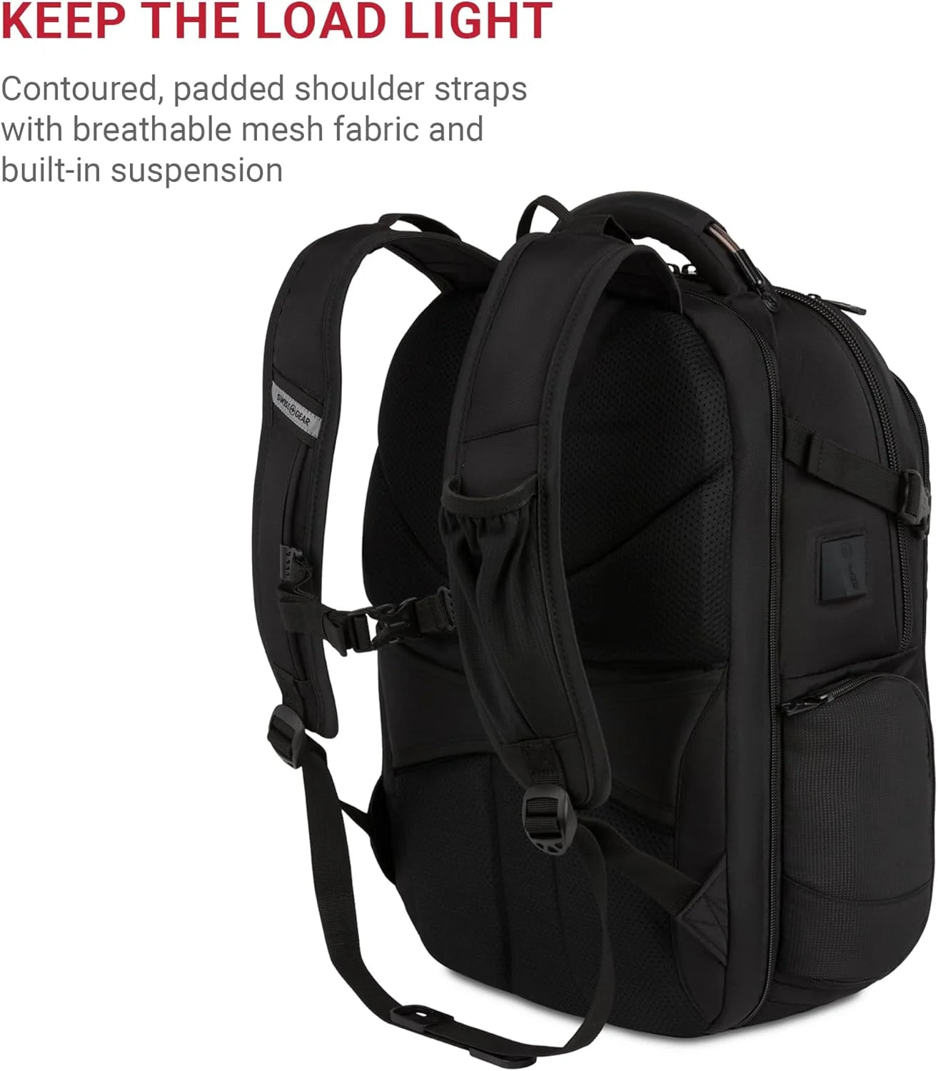 Black Stealth Durable materials SwissGear ScanSmart Laptop Bag, Black Stealth, Fits 15-Inch Notebook, Brand New condition - View 8