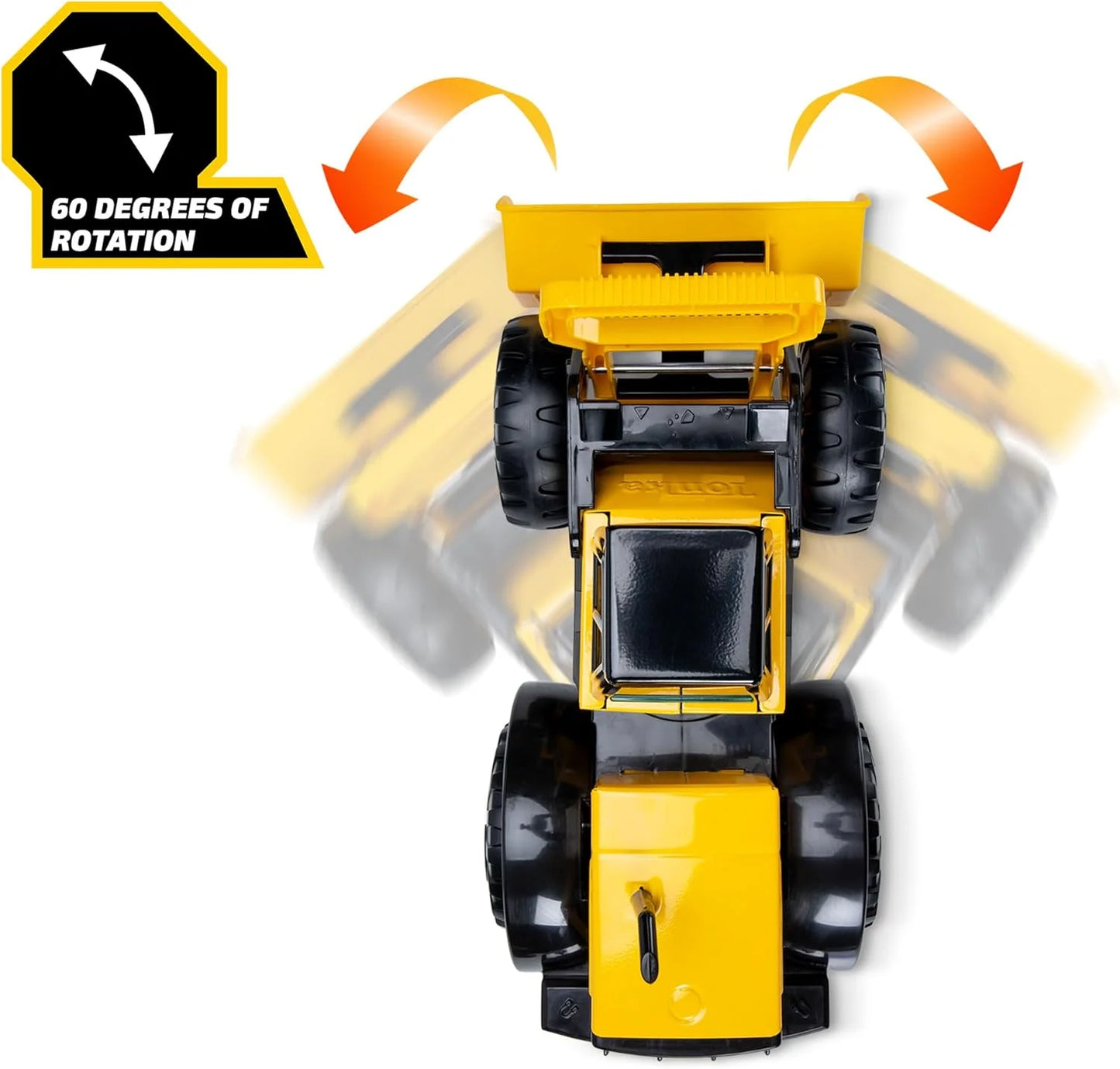 Tonka Steel Classics Front Loader - Yellow Toy Construction Truck - View 10