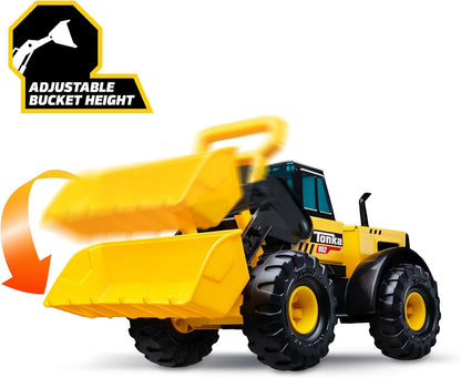 Tonka Steel Classics Front Loader - Yellow Toy Construction Truck - View 7