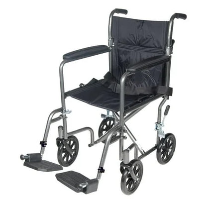 Black Steel frame, nylon upholstery Transport/WheelchairTransport Chairs, Good Condition condition - View 6