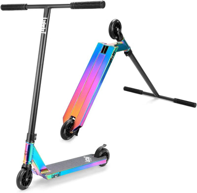 Trick Scooter-Intermediate and Beginner Stunt Scooter Suitable for Children, Teenagers and Adults 8 Years Old and Above Neo chrome
